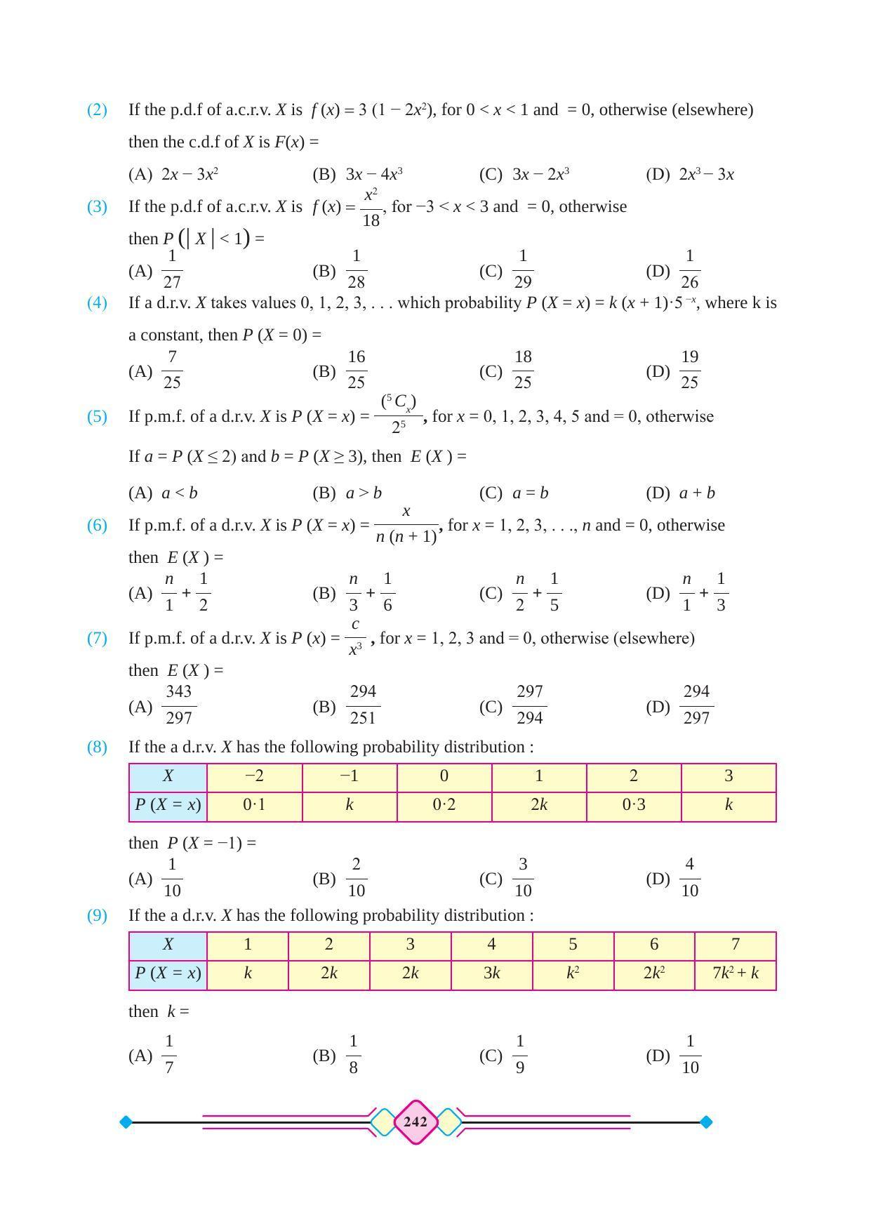 Maharashtra Board Class 12 Maths (Part 2) Textbook - Page 252