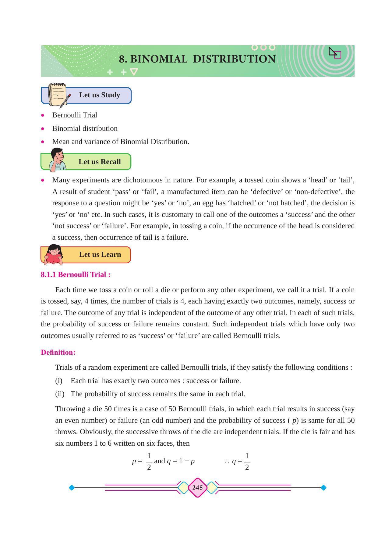 Maharashtra Board Class 12 Maths (Part 2) Textbook - Page 255