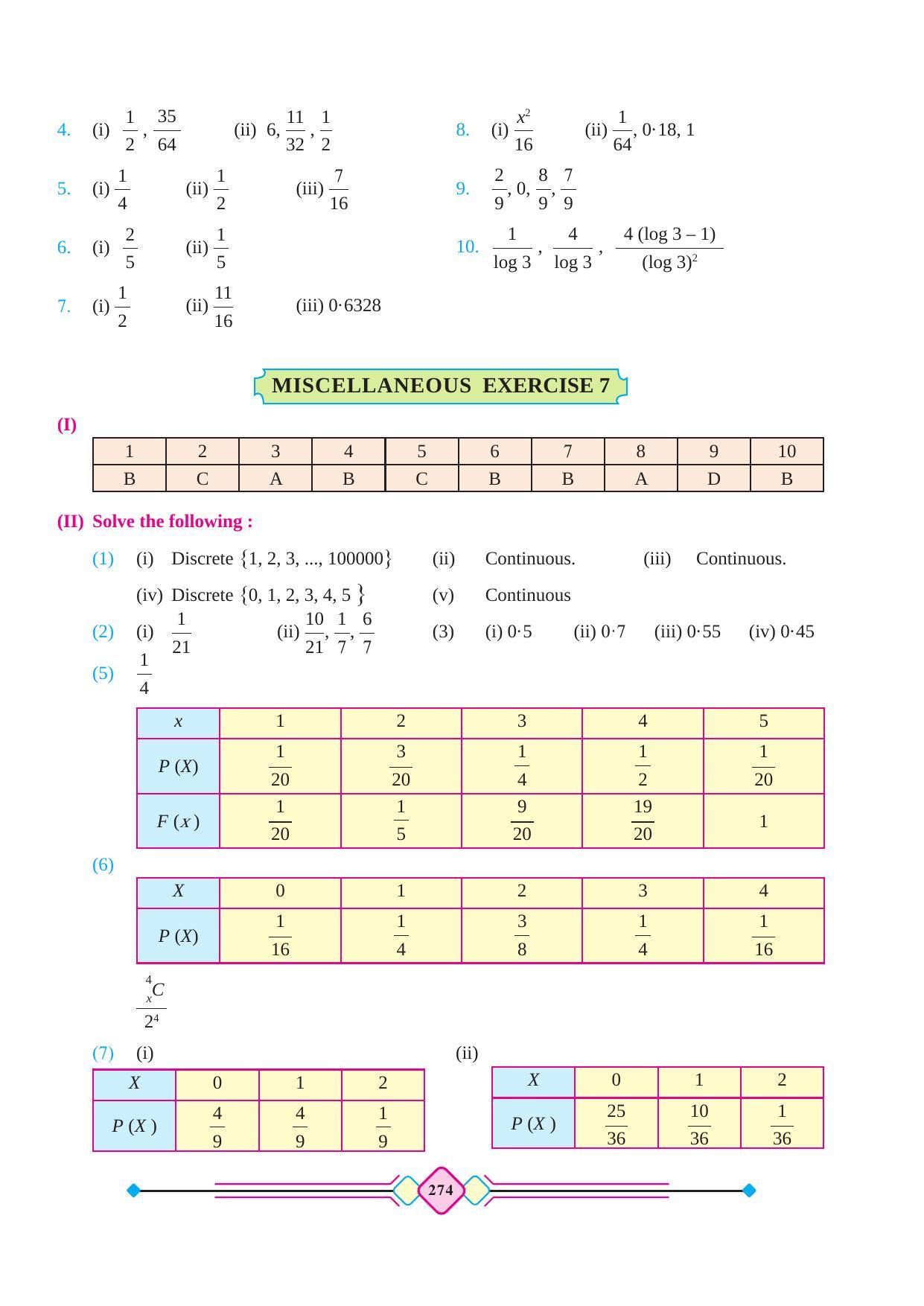 Maharashtra Board Class 12 Maths (Part 2) Textbook - Page 284