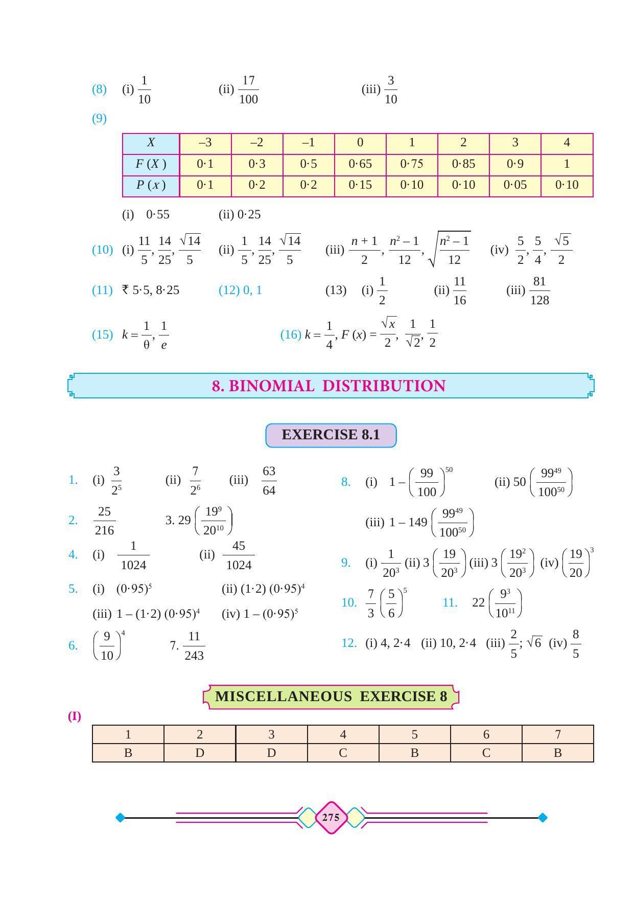 Maharashtra Board Class 12 Maths (Part 2) Textbook - Page 285