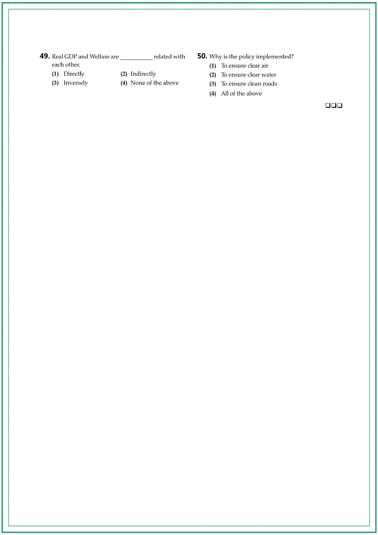 CUET UG Economics Sample Paper 4 - Page 6