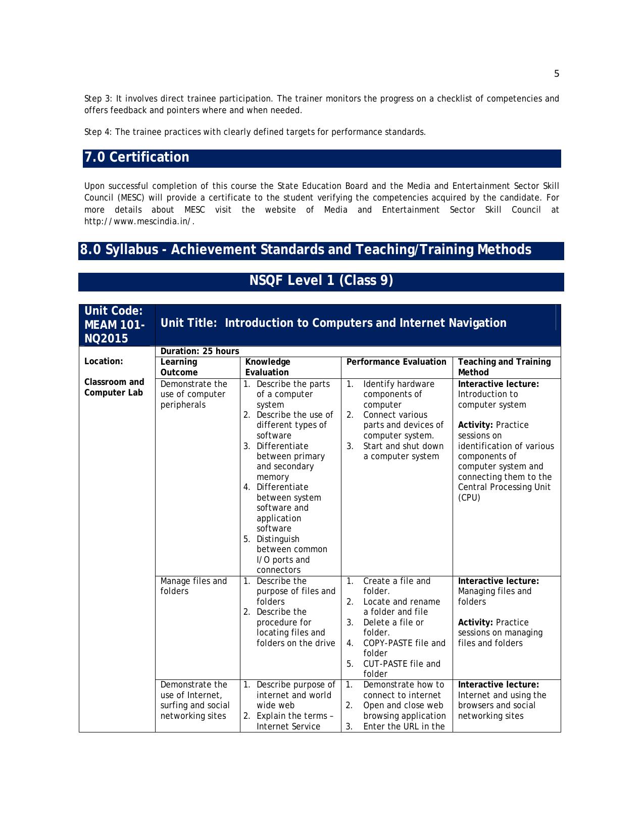Maharashtra SSC Media & Entertainment Syllabus - Page 12