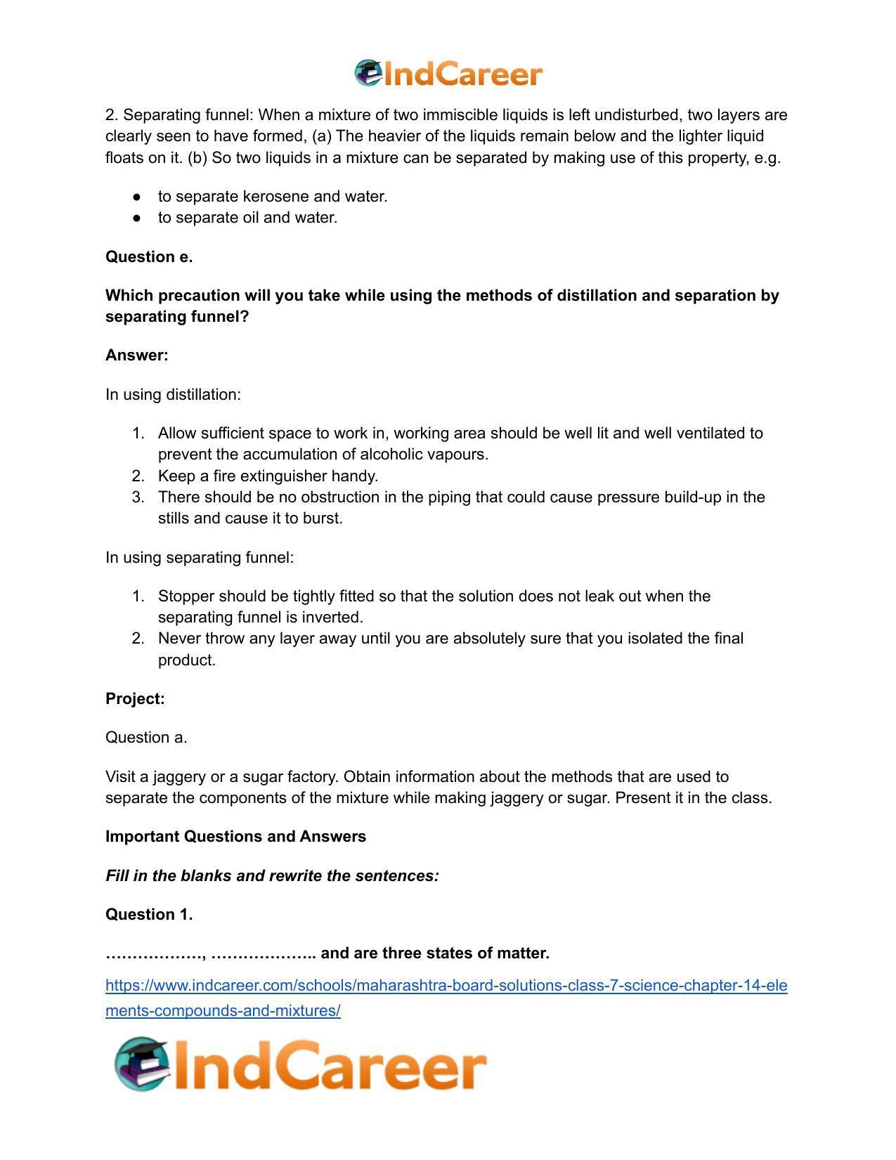 Maharashtra Board Solutions Class 7-Science: Chapter 14- Elements, Compounds and Mixtures - Page 12