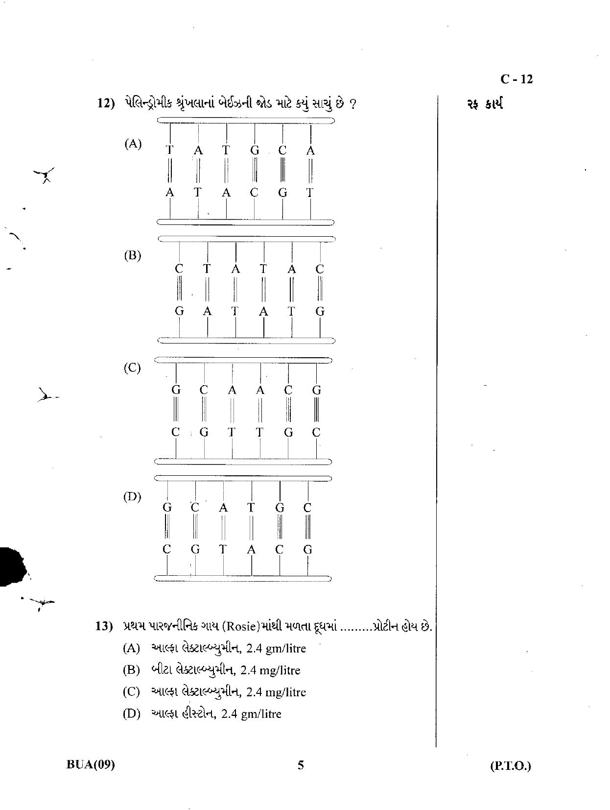 Gujarat Board Class 12th Question Paper March 2019: 056 (G) - Page 5