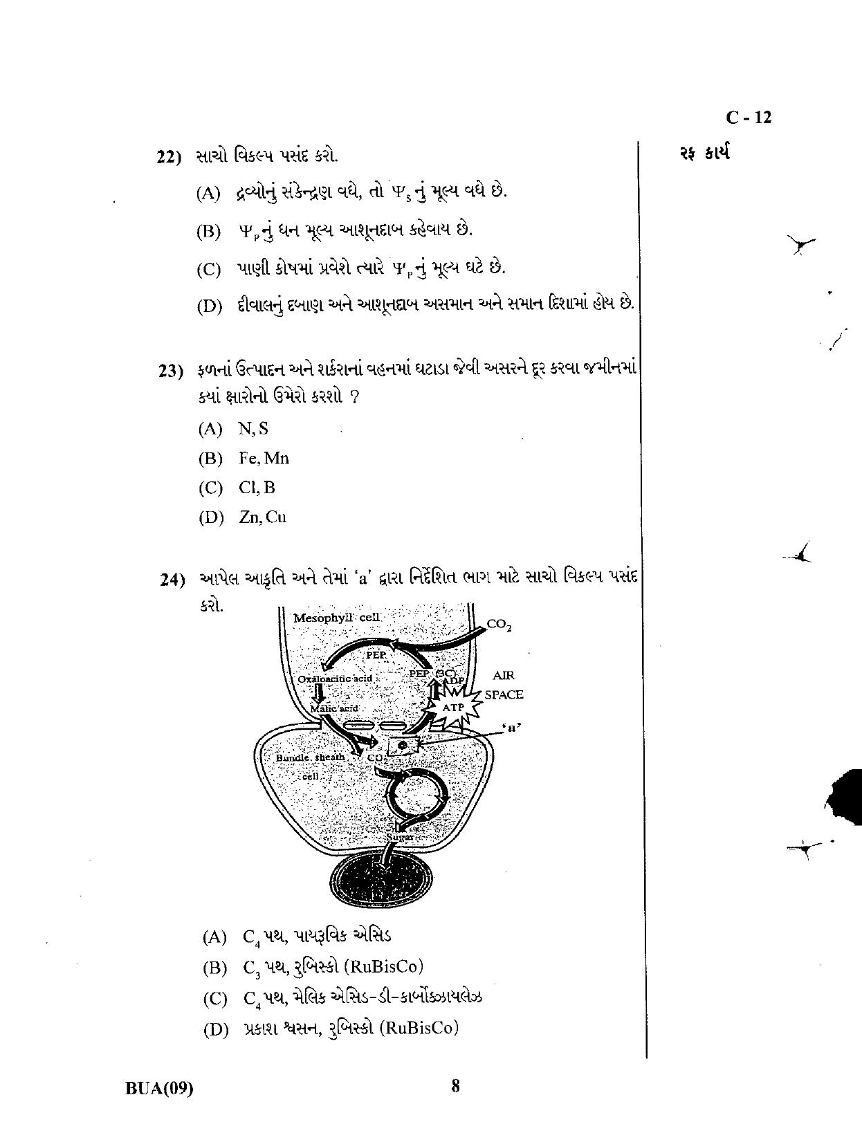 Gujarat Board Class 12th Question Paper March 2019: 056 (G) - Page 8