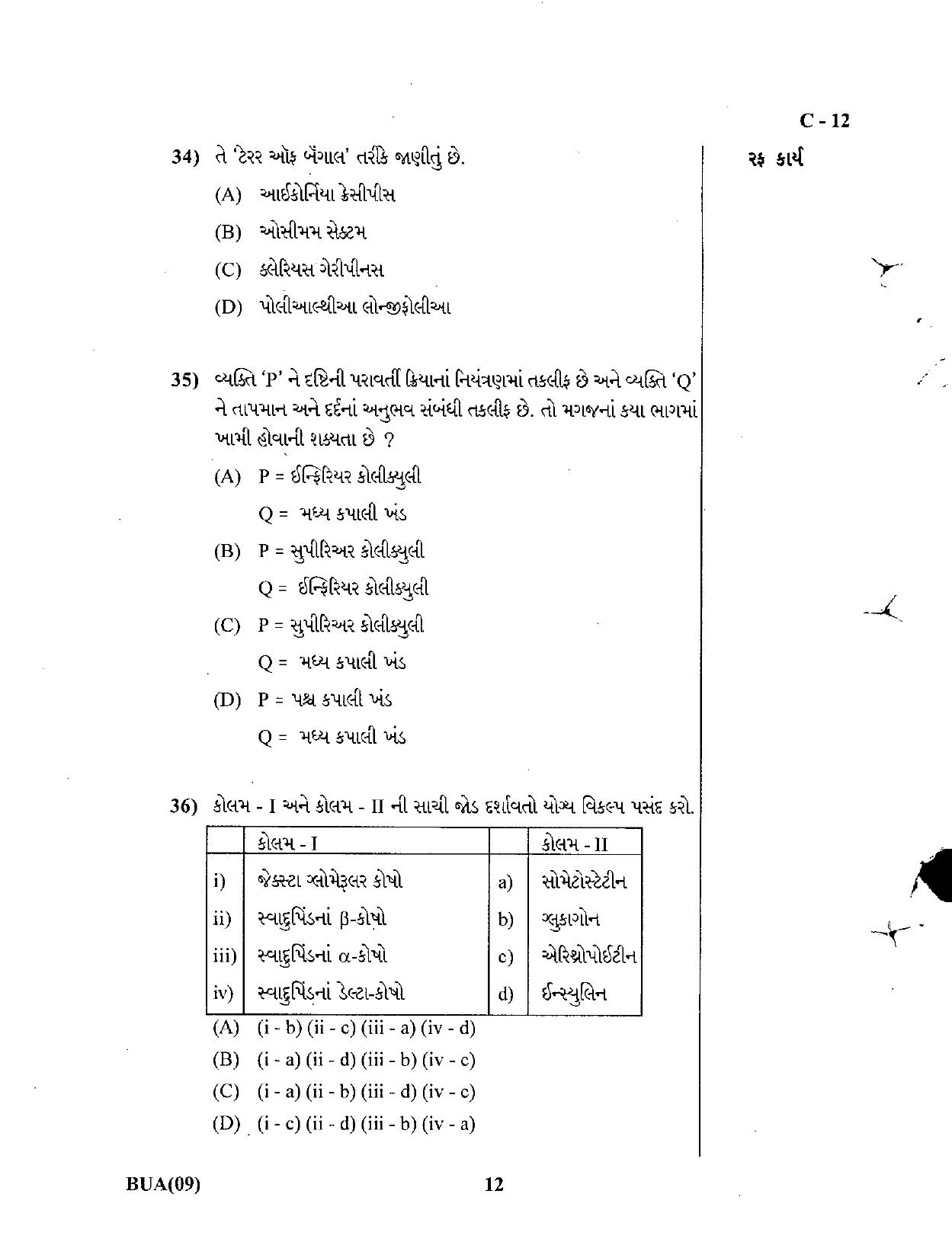 Gujarat Board Class 12th Question Paper March 2019: 056 (G) - Page 12