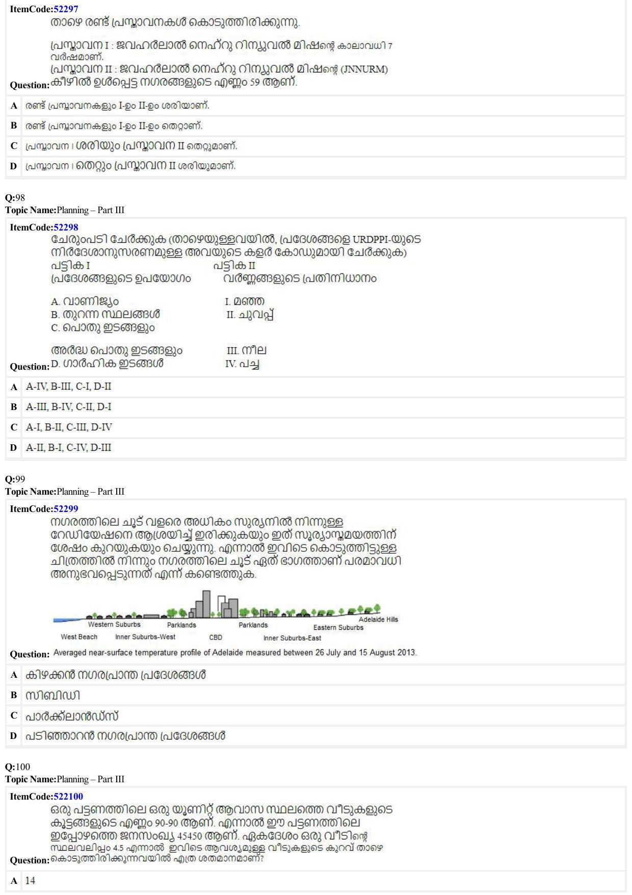 JEE Mains 2022: B Arch & B Planning Malayalam (Shift A2) 23-06-2022 Question Paper - Page 33