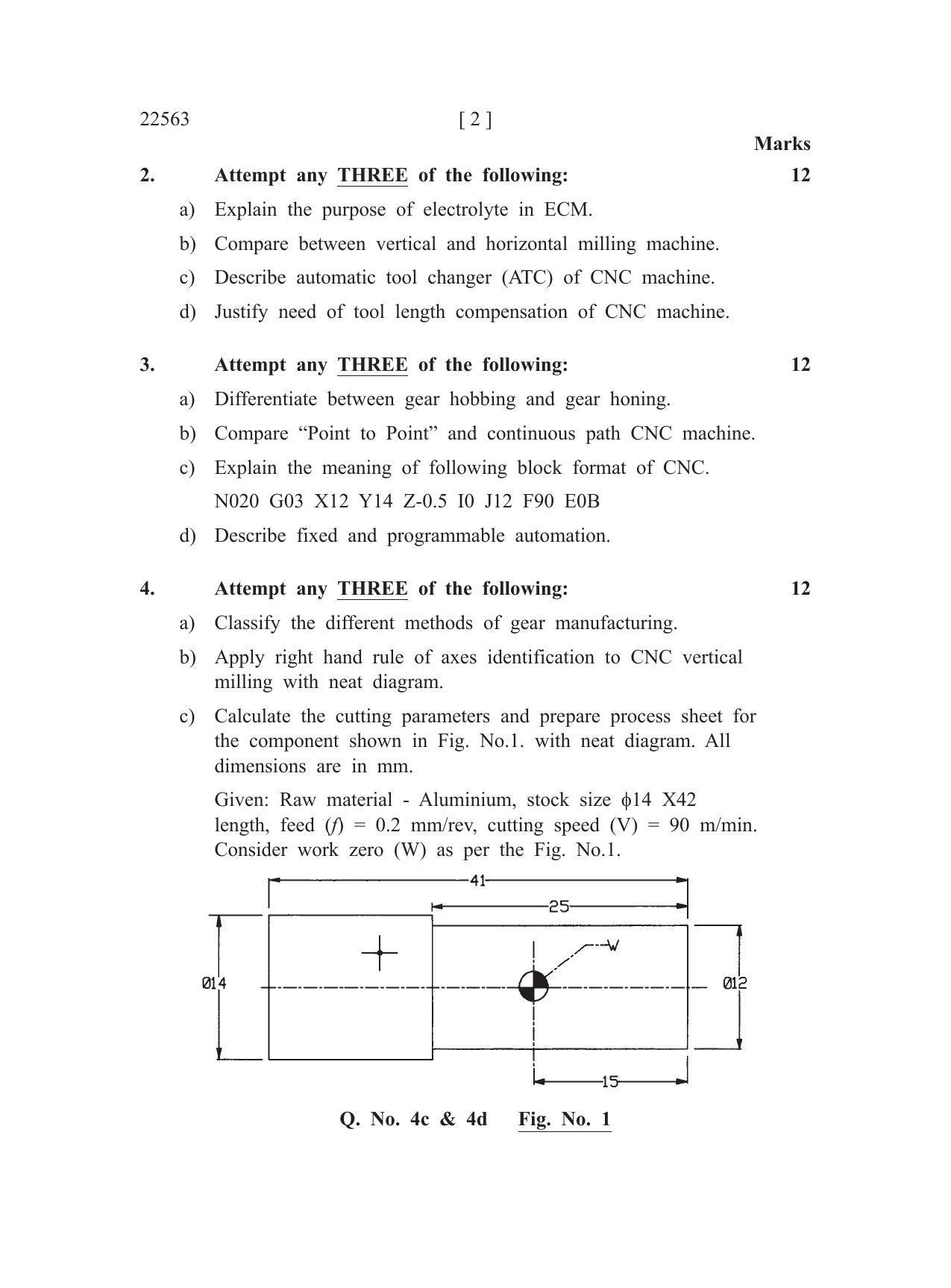 MSBTE Question Paper - 2019 - Advanced Manufacturing Processes - Page 2