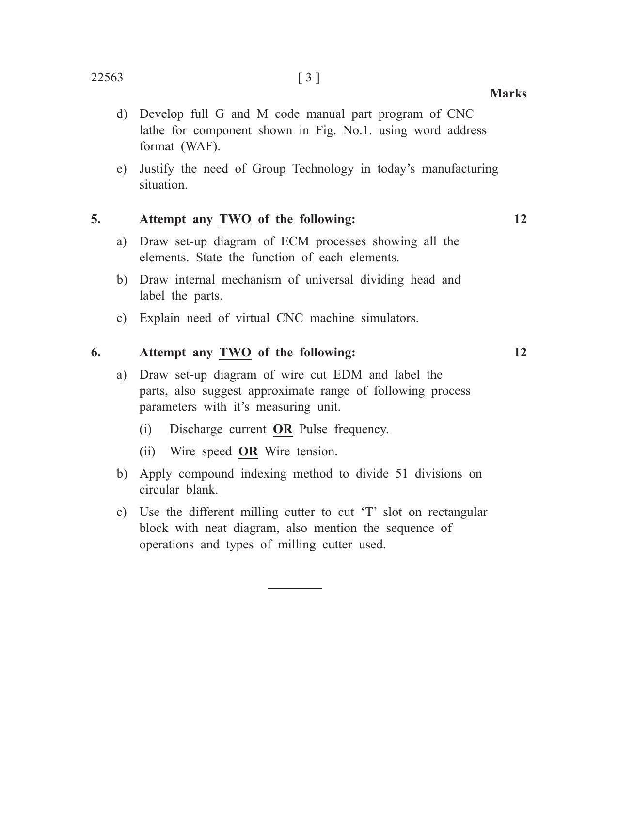 MSBTE Question Paper - 2019 - Advanced Manufacturing Processes - Page 3