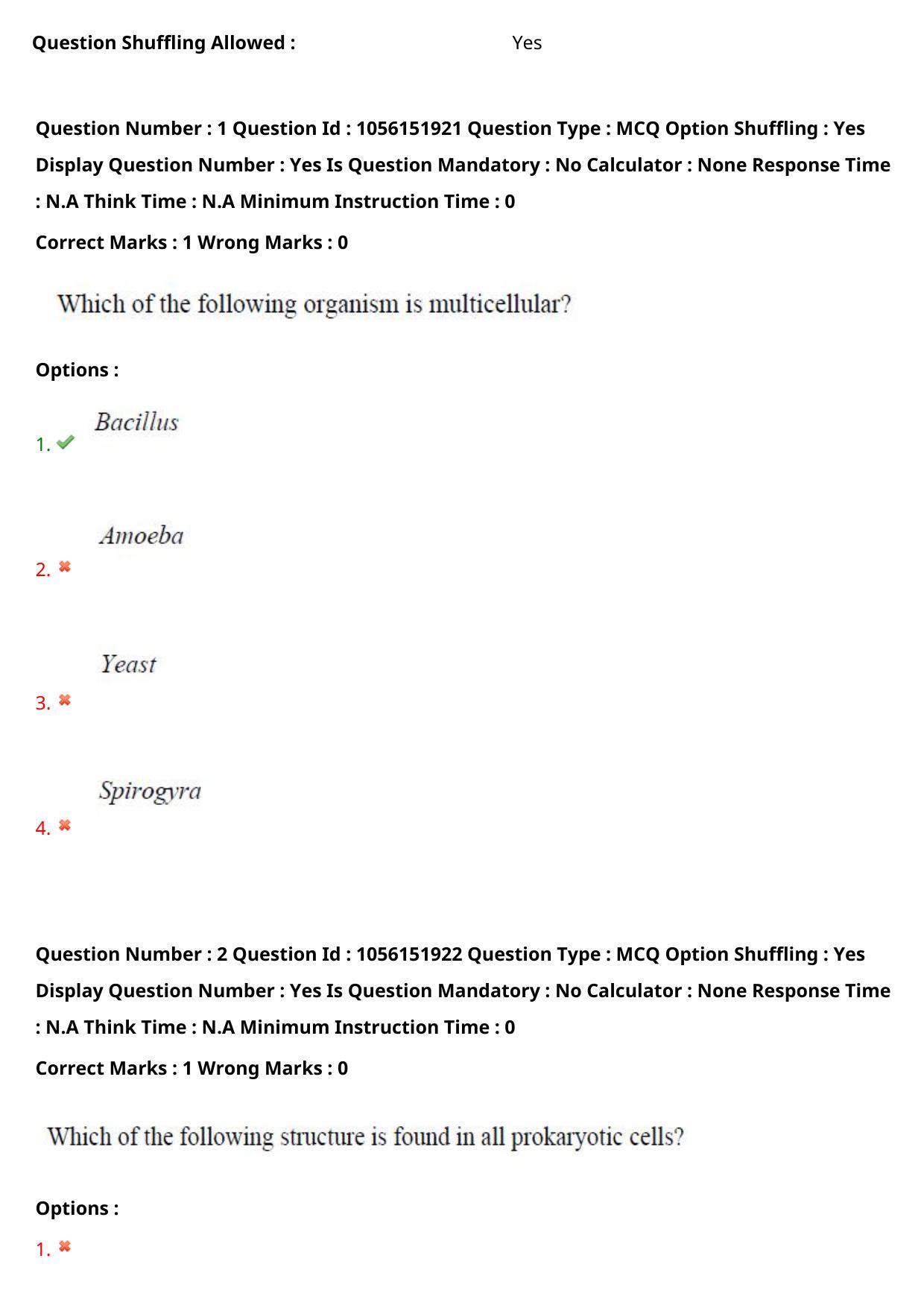 TS EAMCET 2022 Agriculture and Medical  Question Paper with Key (31 July 2022 Forenoon (English )) - Page 3