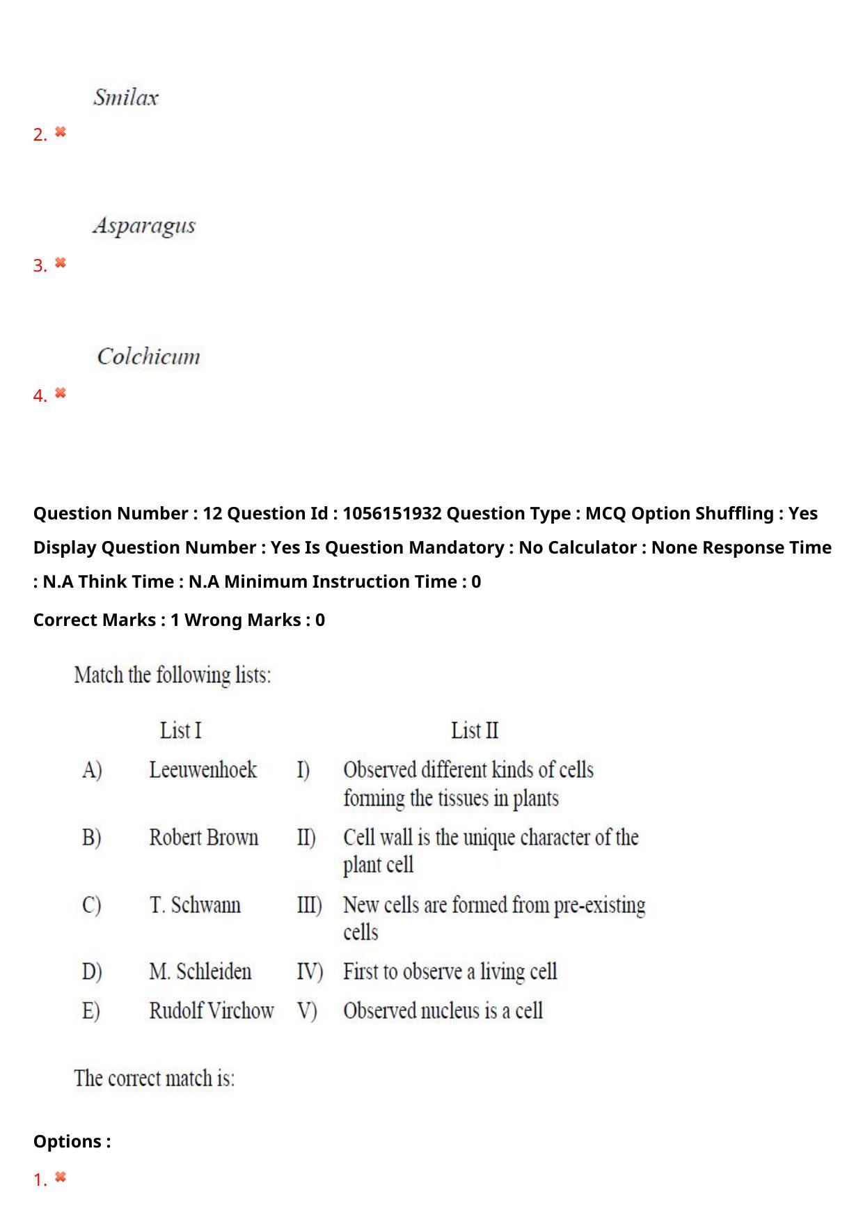 TS EAMCET 2022 Agriculture and Medical  Question Paper with Key (31 July 2022 Forenoon (English )) - Page 12