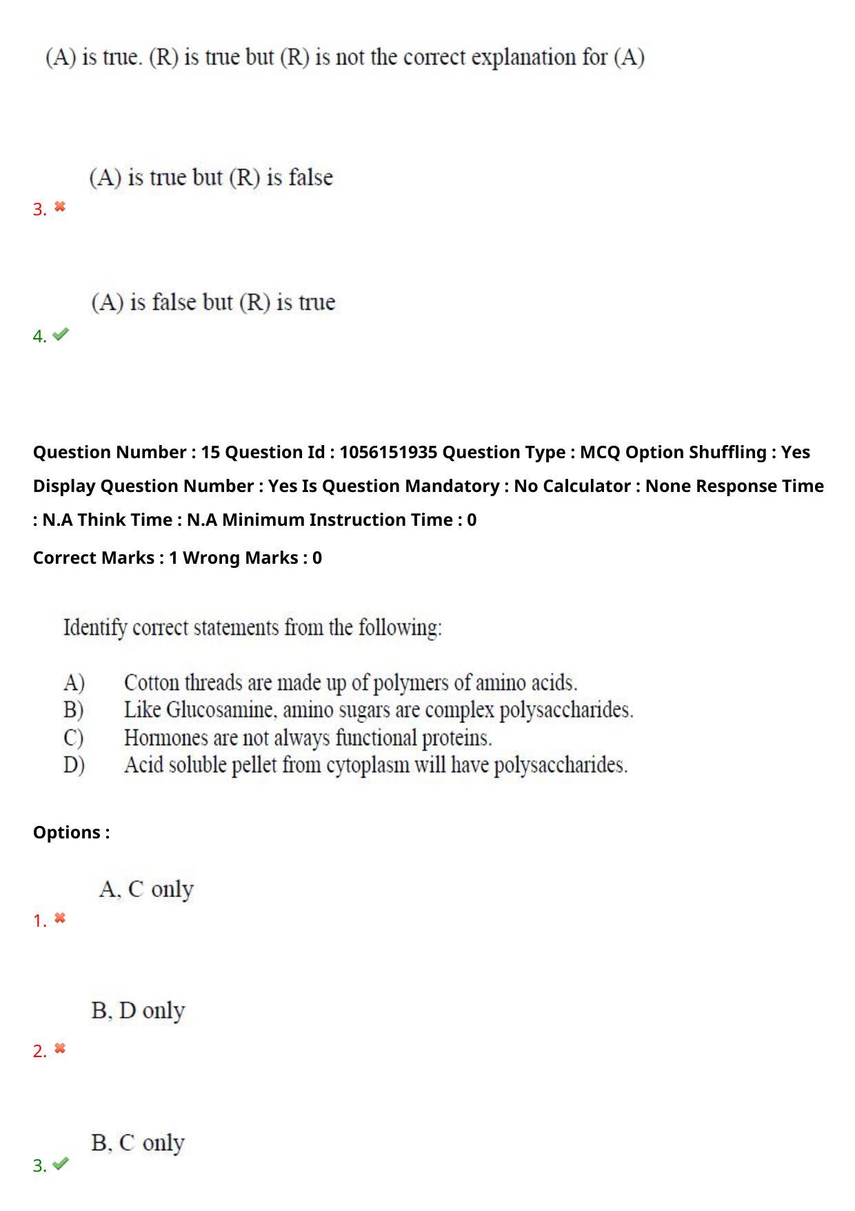 TS EAMCET 2022 Agriculture and Medical  Question Paper with Key (31 July 2022 Forenoon (English )) - Page 15