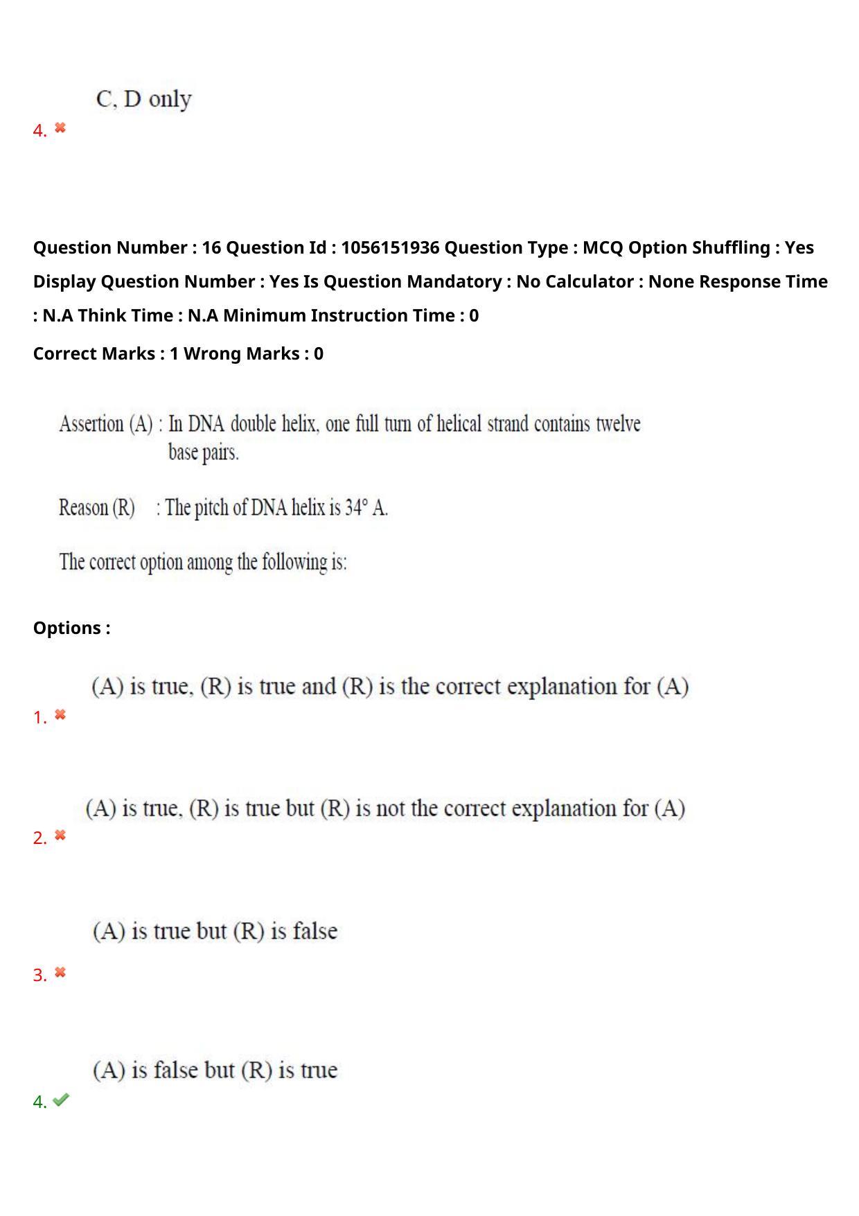 TS EAMCET 2022 Agriculture and Medical  Question Paper with Key (31 July 2022 Forenoon (English )) - Page 16