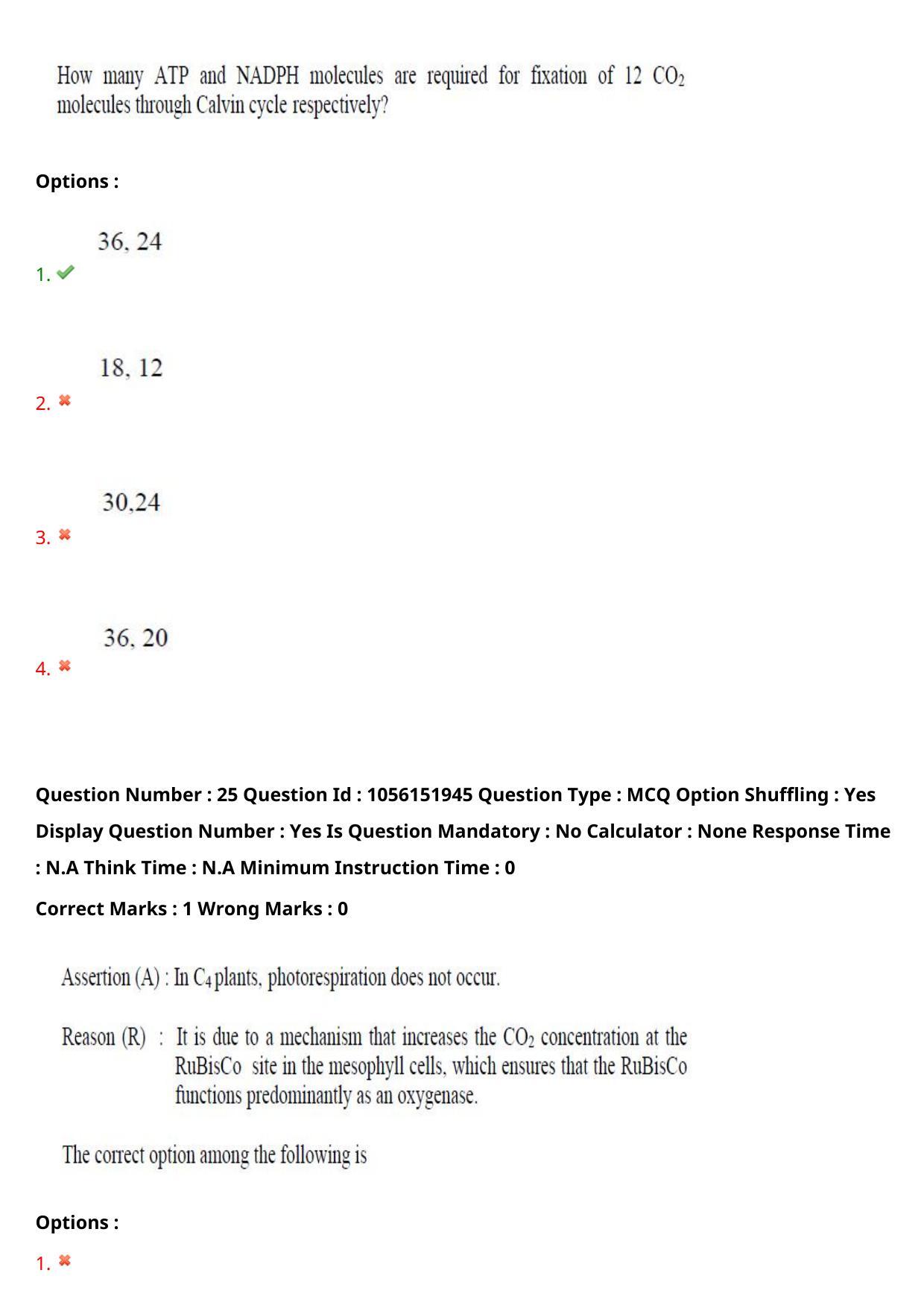 TS EAMCET 2022 Agriculture and Medical  Question Paper with Key (31 July 2022 Forenoon (English )) - Page 24