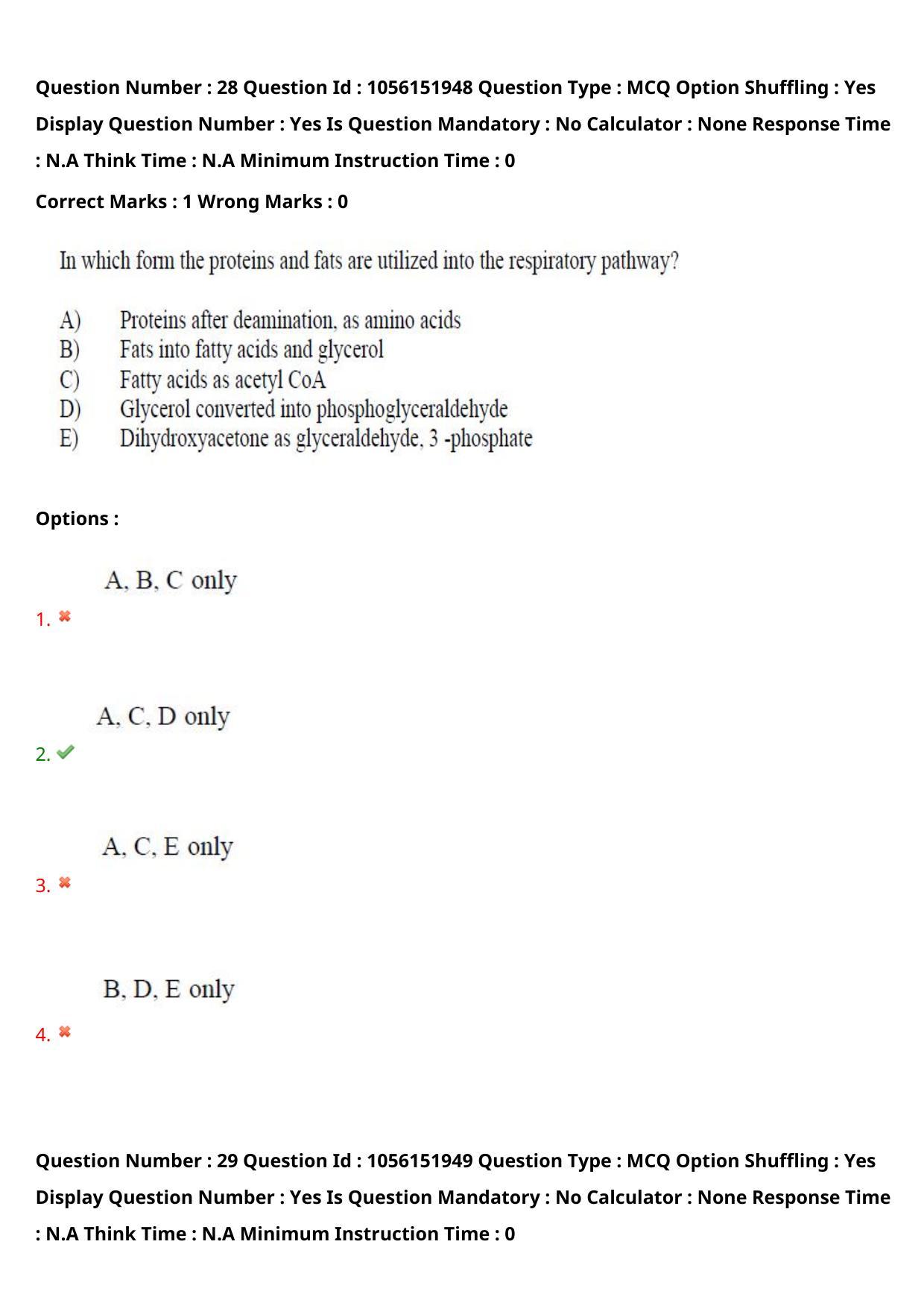 TS EAMCET 2022 Agriculture and Medical  Question Paper with Key (31 July 2022 Forenoon (English )) - Page 27