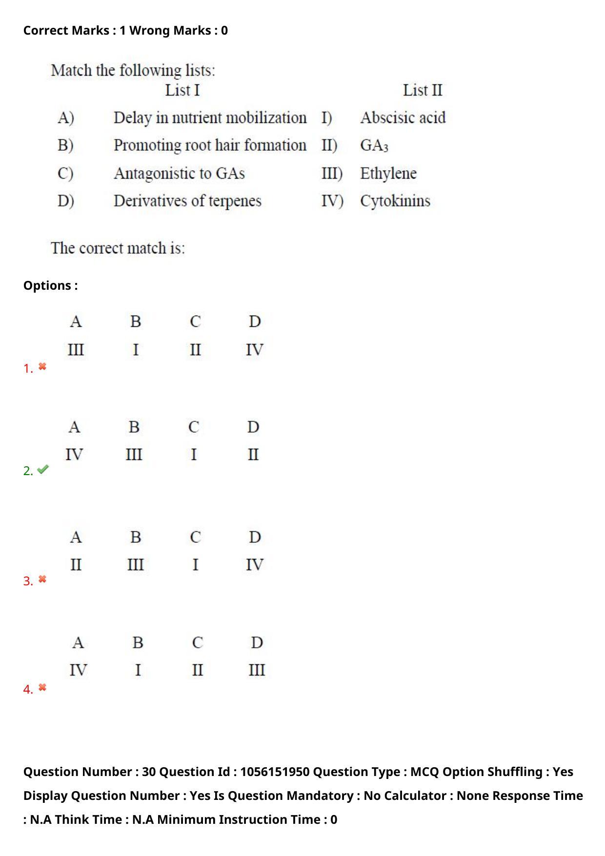 TS EAMCET 2022 Agriculture and Medical  Question Paper with Key (31 July 2022 Forenoon (English )) - Page 28