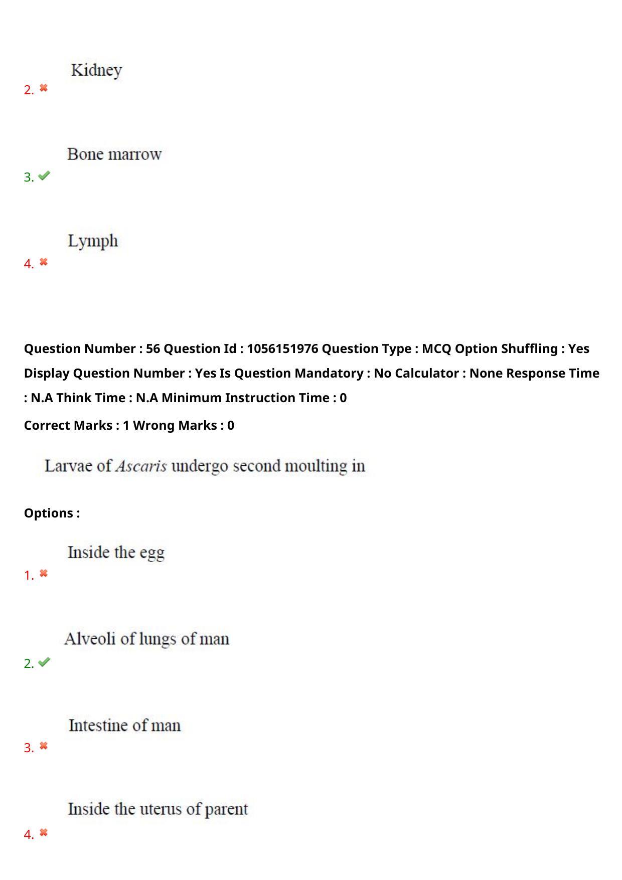 TS EAMCET 2022 Agriculture and Medical  Question Paper with Key (31 July 2022 Forenoon (English )) - Page 51