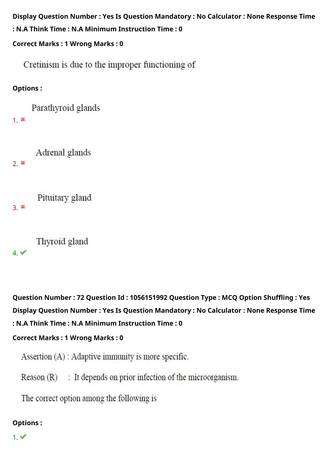 TS EAMCET 2022 Agriculture and Medical  Question Paper with Key (31 July 2022 Forenoon (English )) - Page 63