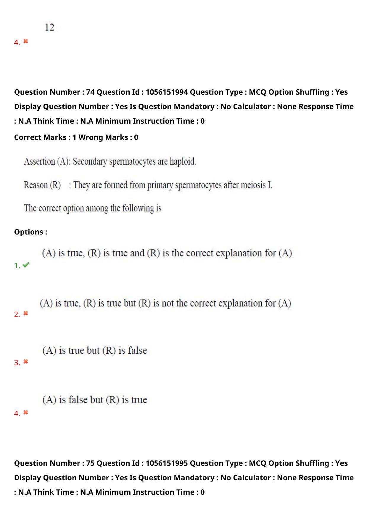 TS EAMCET 2022 Agriculture and Medical  Question Paper with Key (31 July 2022 Forenoon (English )) - Page 65