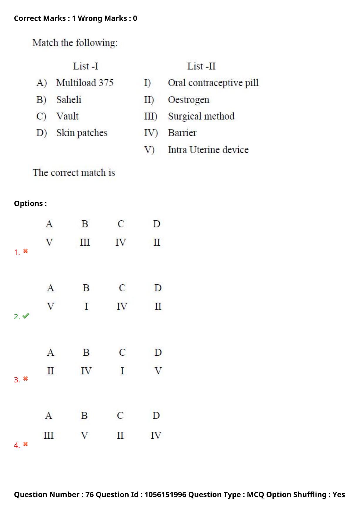 TS EAMCET 2022 Agriculture and Medical  Question Paper with Key (31 July 2022 Forenoon (English )) - Page 66