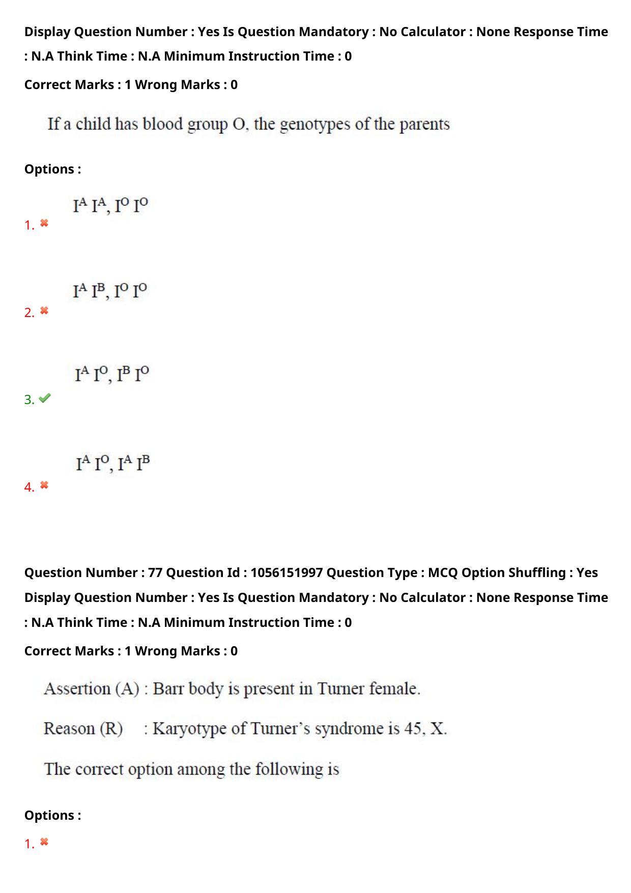 TS EAMCET 2022 Agriculture and Medical  Question Paper with Key (31 July 2022 Forenoon (English )) - Page 67