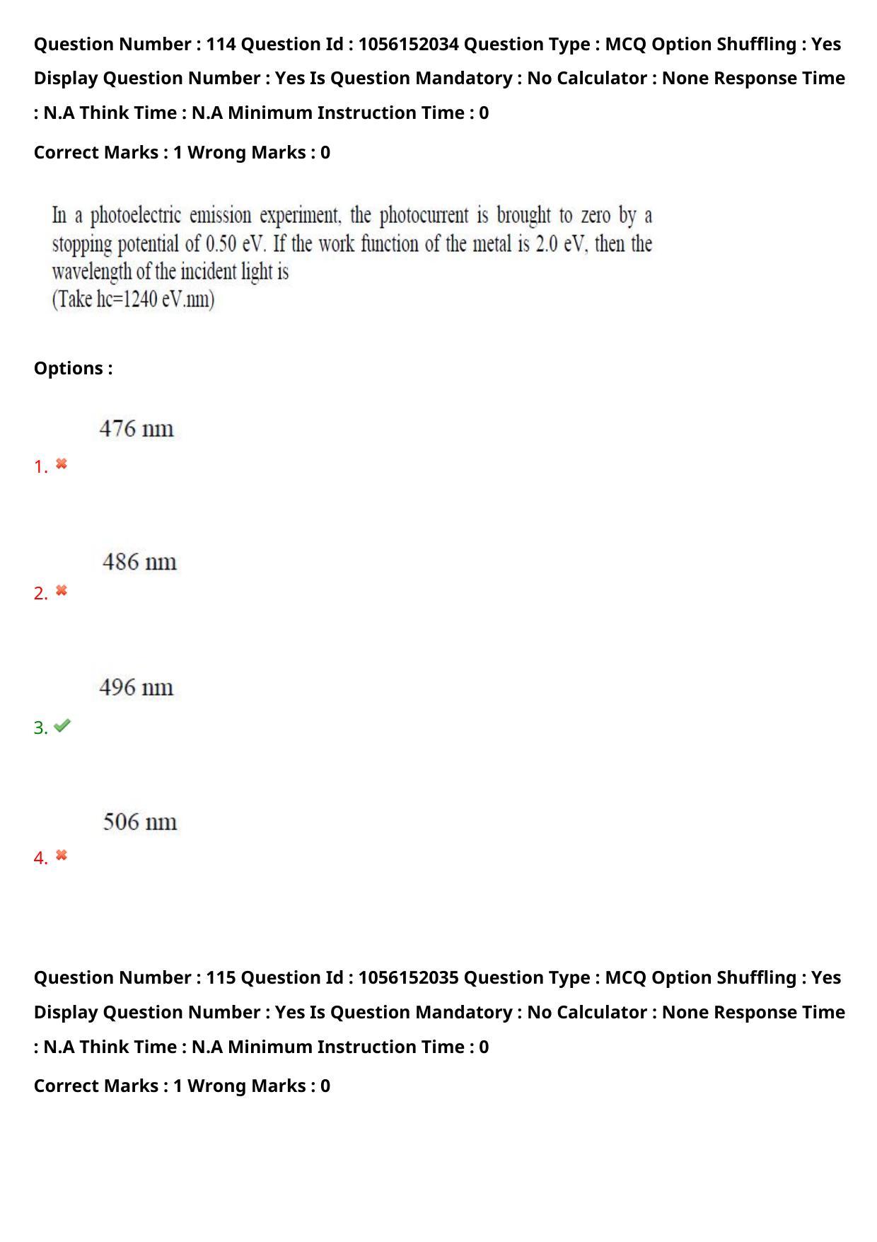 TS EAMCET 2022 Agriculture and Medical  Question Paper with Key (31 July 2022 Forenoon (English )) - Page 99