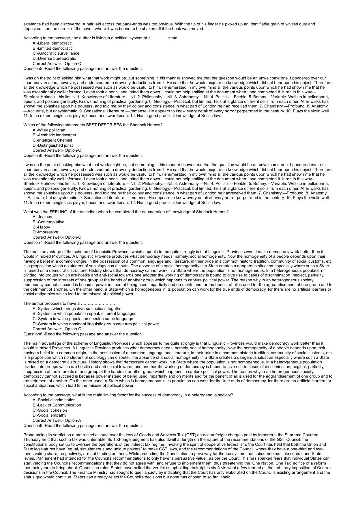 KLEE 5 Year LLB Exam 2022 Question Paper - Page 2