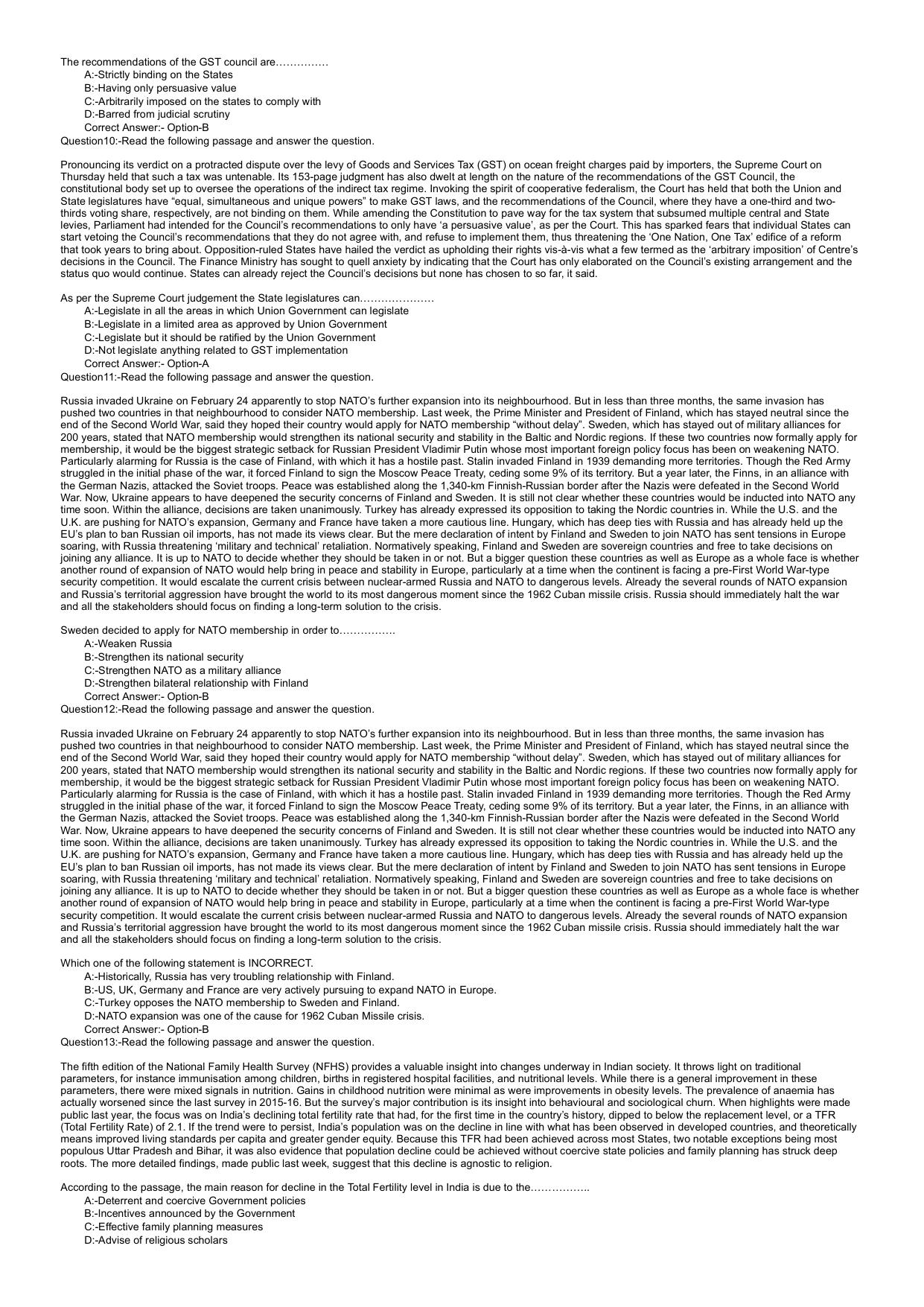 KLEE 5 Year LLB Exam 2022 Question Paper - Page 3