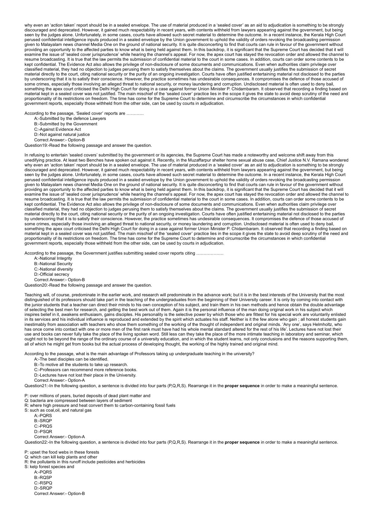 KLEE 5 Year LLB Exam 2022 Question Paper - Page 5