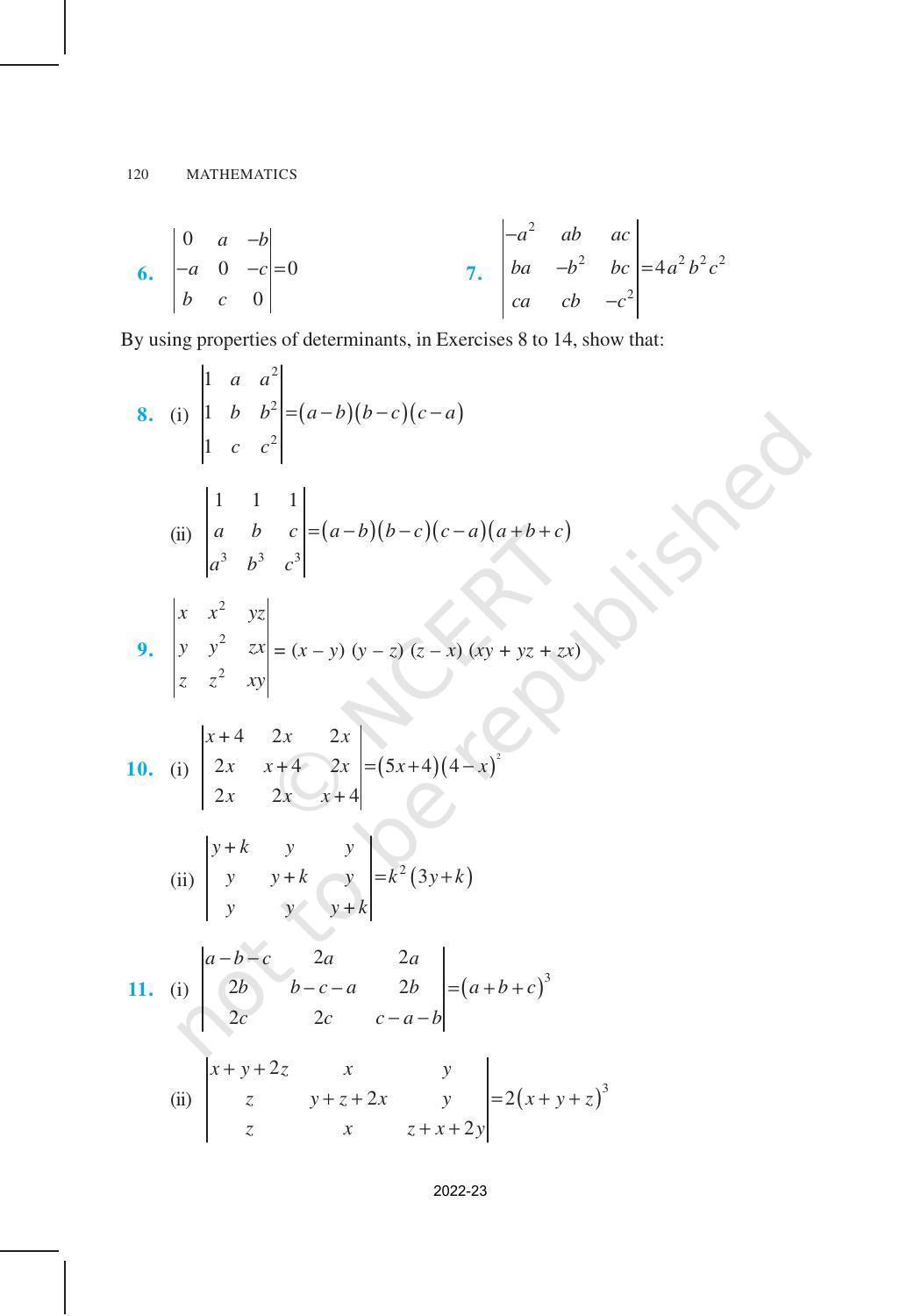 NCERT Book for Class 12 Maths Chapter 4 Determinants - Page 18