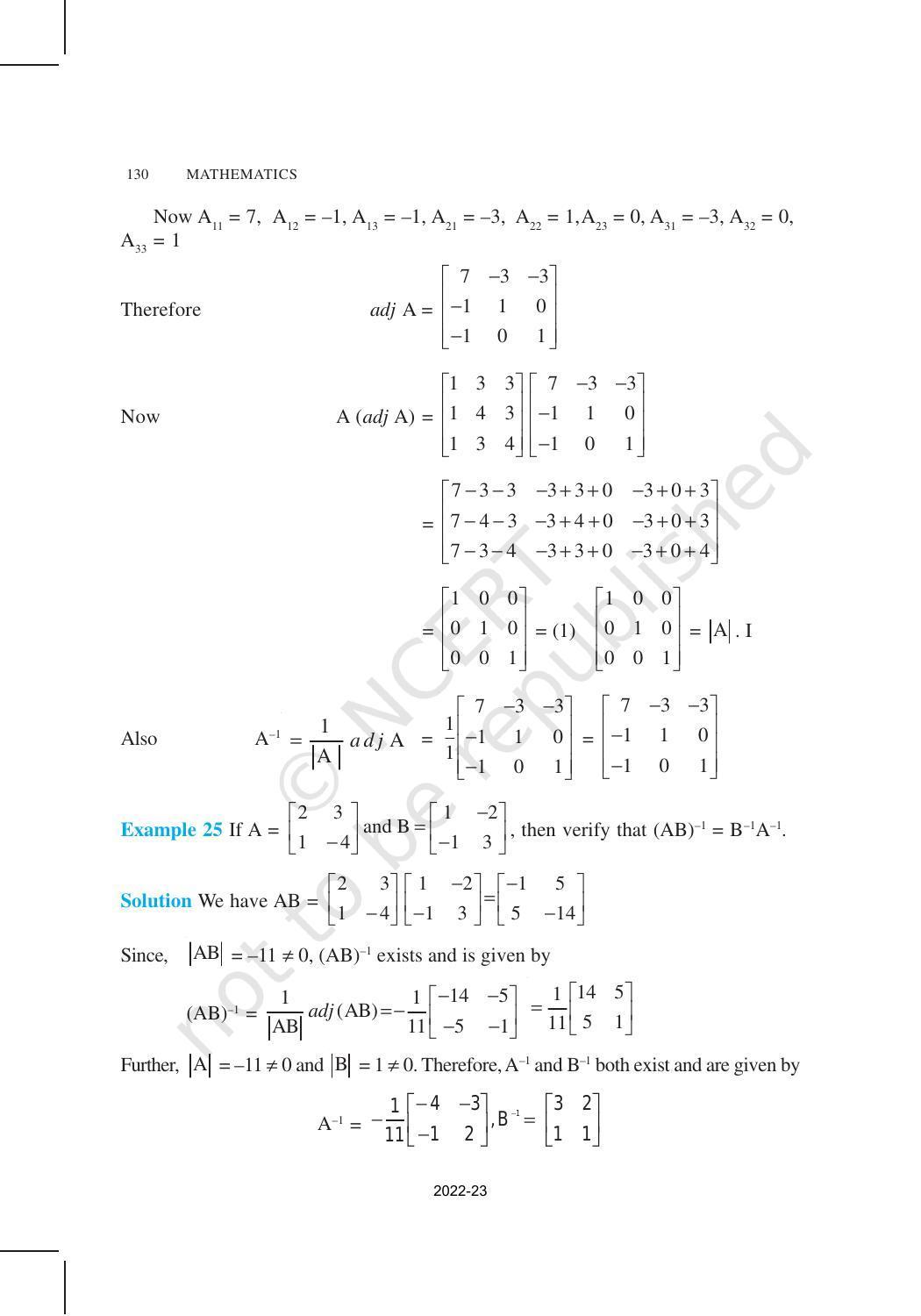 NCERT Book for Class 12 Maths Chapter 4 Determinants - Page 28