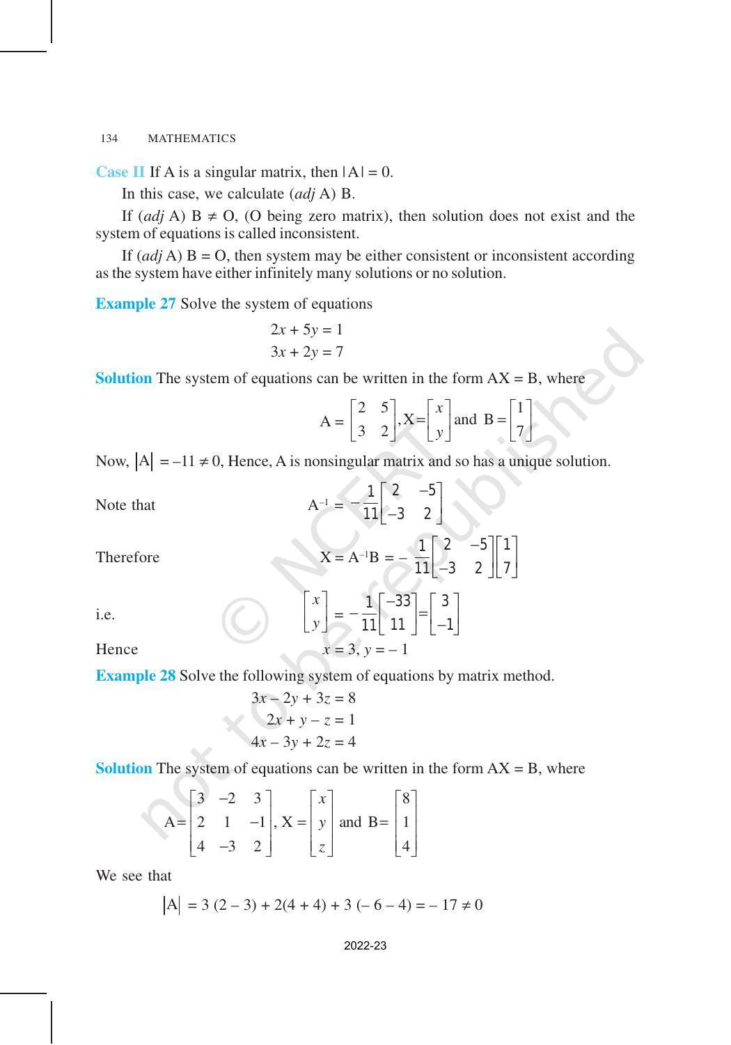 NCERT Book for Class 12 Maths Chapter 4 Determinants - Page 32