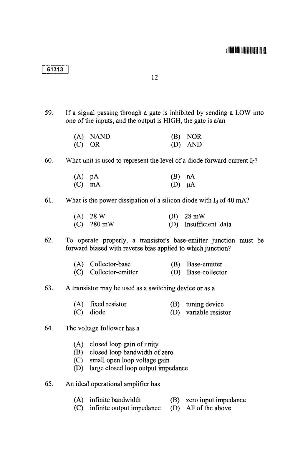CUSAT CAT 2013 Physics Question Paper - Page 13