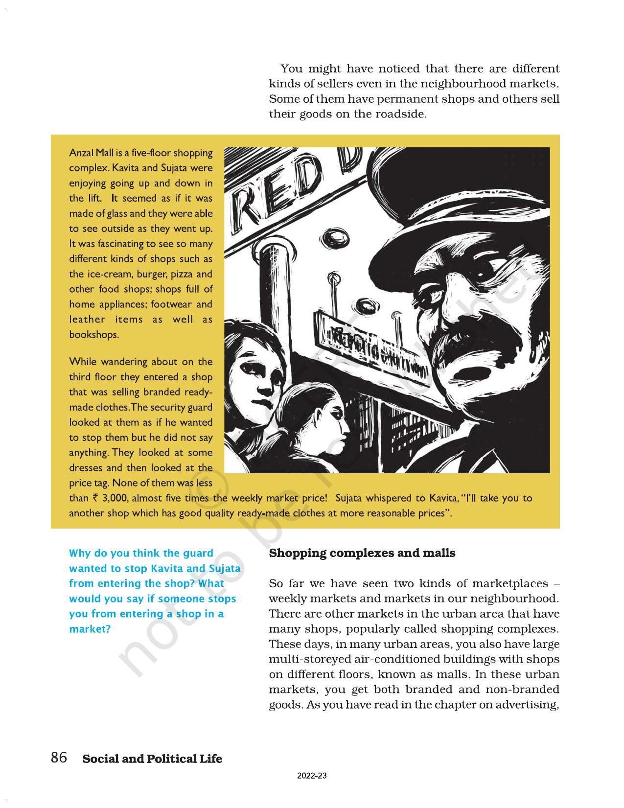 NCERT Book for Class 7 Social Science(Civics): Chapter 7-Markets Around Us - Page 5
