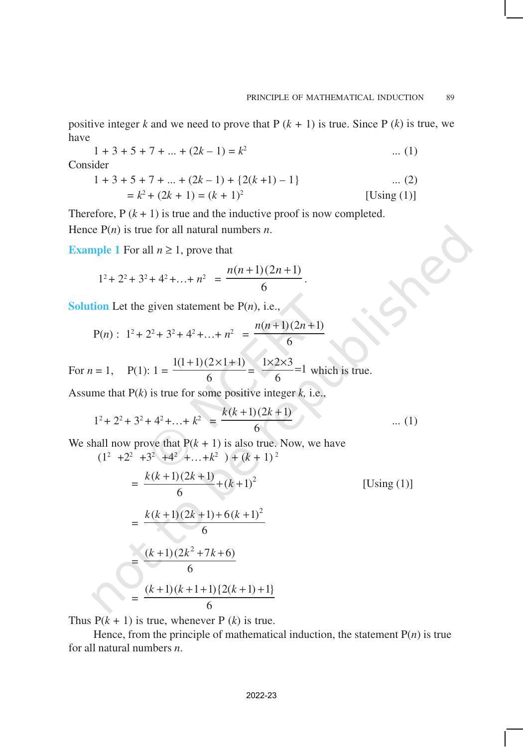 NCERT Book for Class 11 Maths Chapter 4 Principle of Mathematical Induction - Page 4