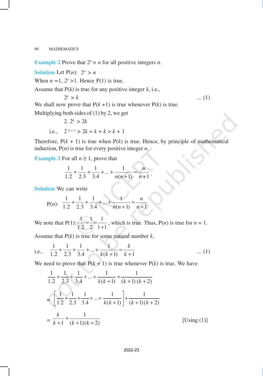 NCERT Book for Class 11 Maths Chapter 4 Principle of Mathematical Induction - Page 5