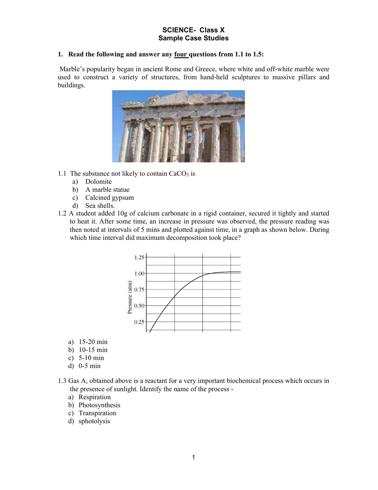 CBSE Class 10 Science Question Bank - Page 1