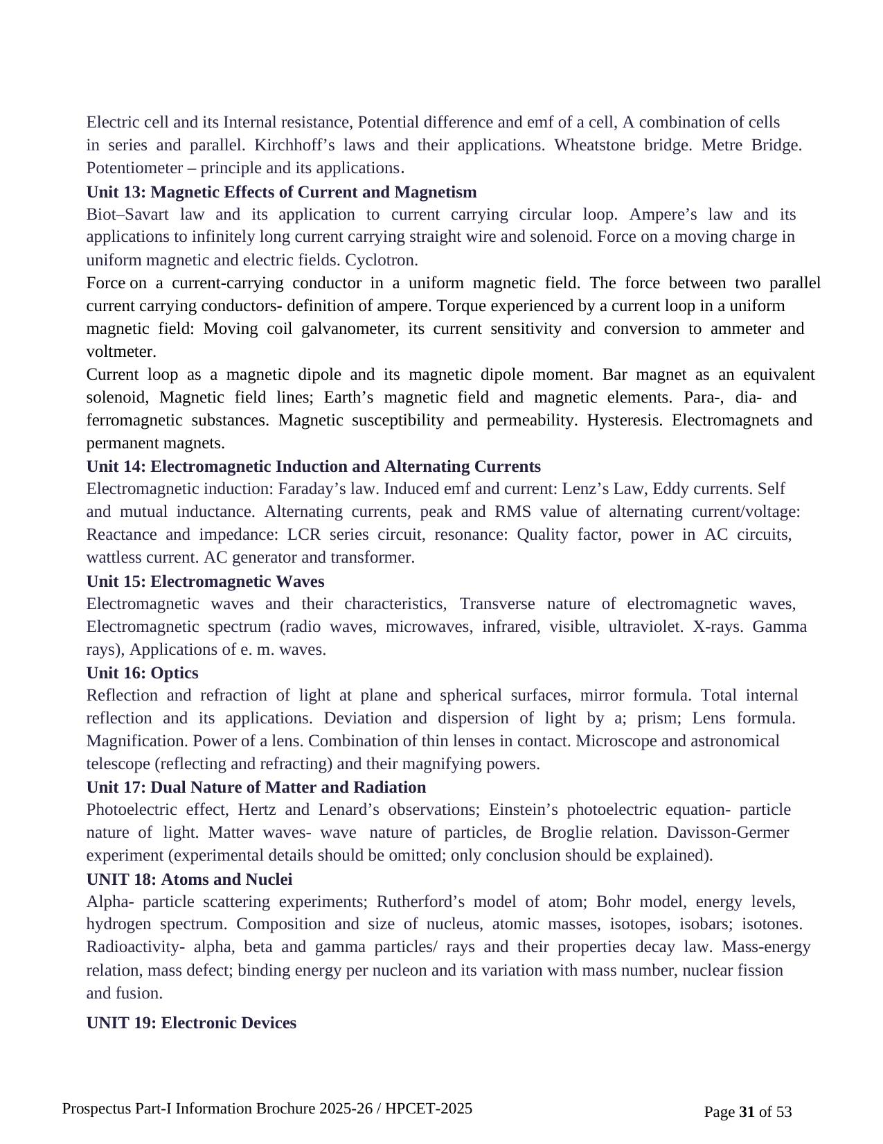 HPCET Syllabus 2025 - Page 3