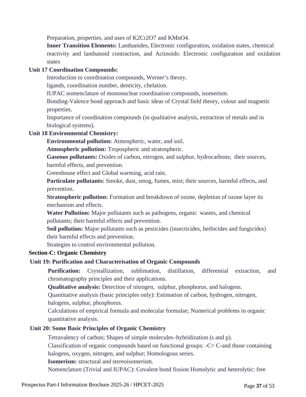 HPCET Syllabus 2025 - Page 9