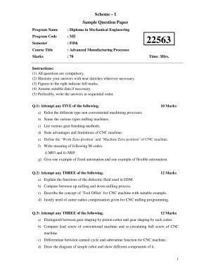 MSBTE Summer Question Paper 2019 - Advanced Manufacturing Processes