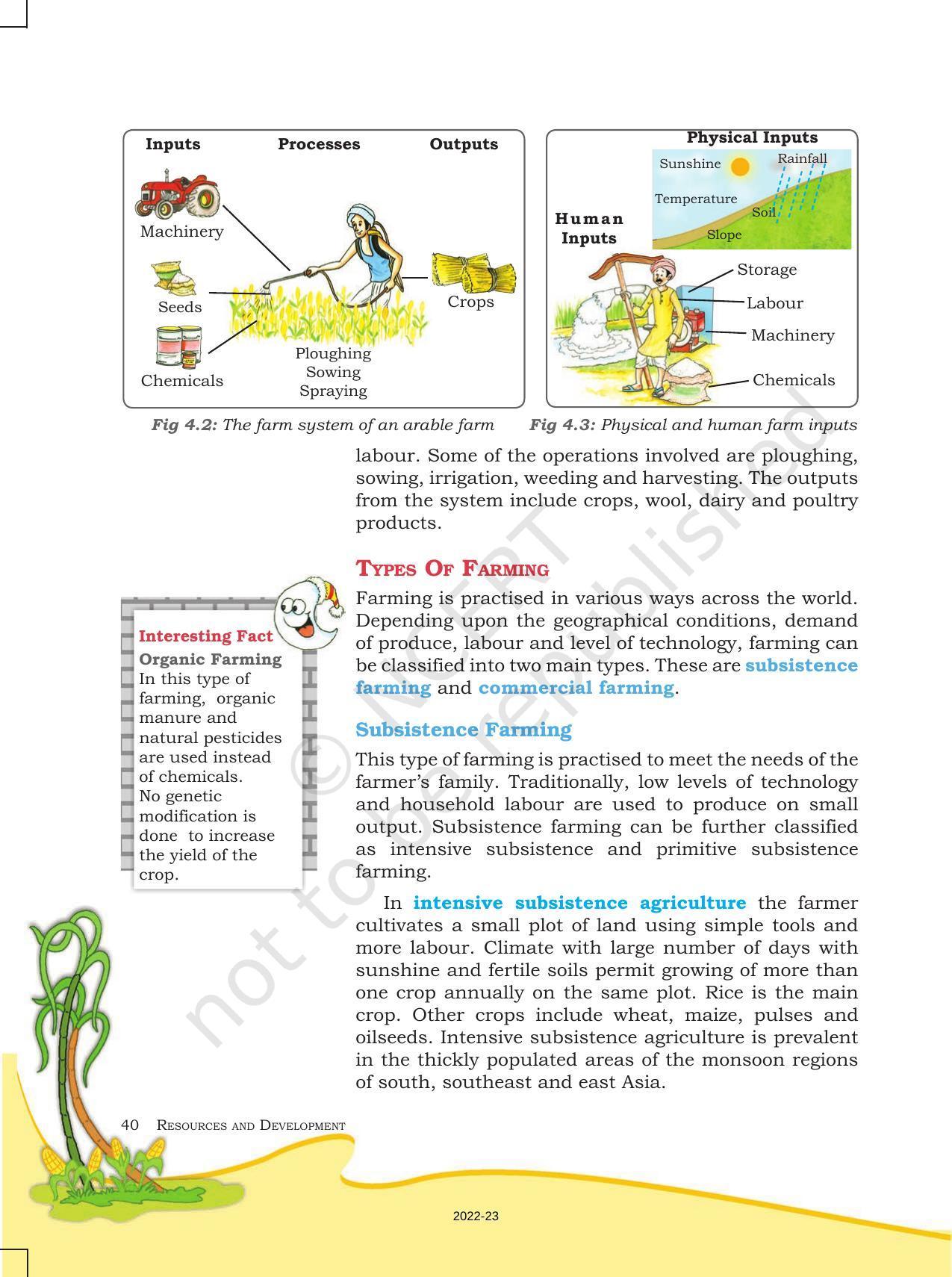Ncert book for class 8 geography chapter 4 agriculture