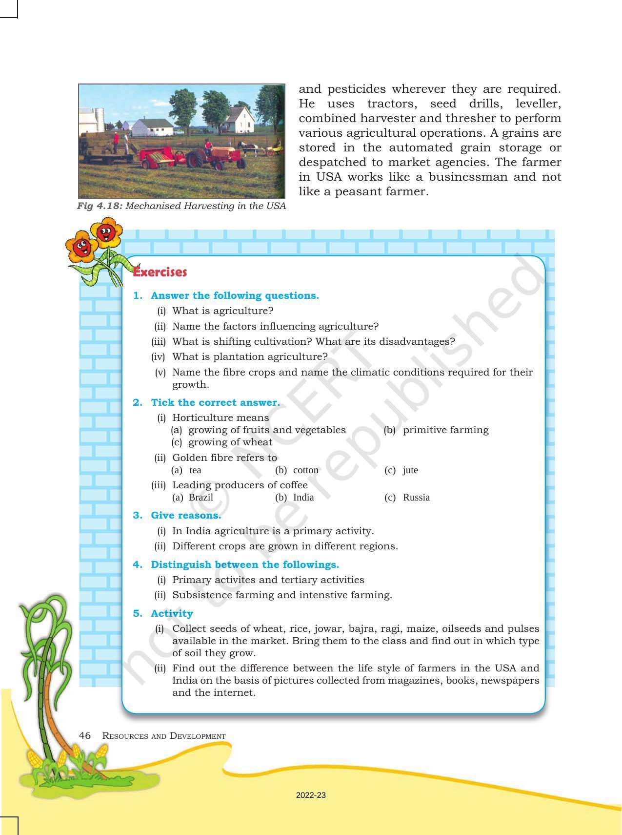 NCERT Book for Class 8 Geography Chapter 4 Agriculture - Page 9