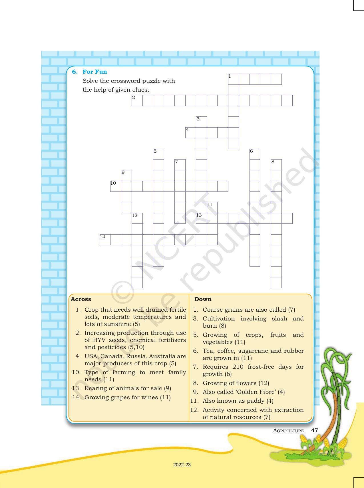 NCERT Book for Class 8 Geography Chapter 4 Agriculture - Page 10