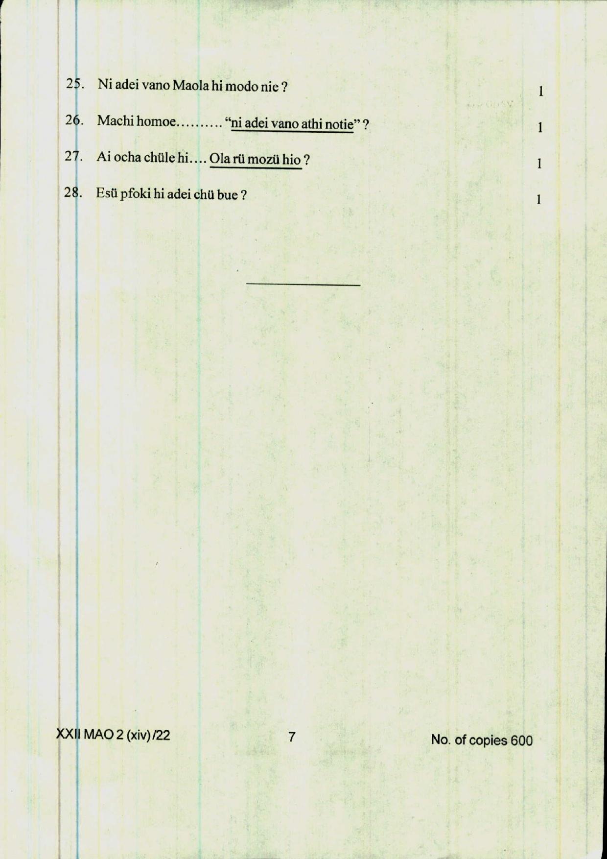 COHSEM 12th Question Papers 2022 Mao-La (M.I.L) - Page 7