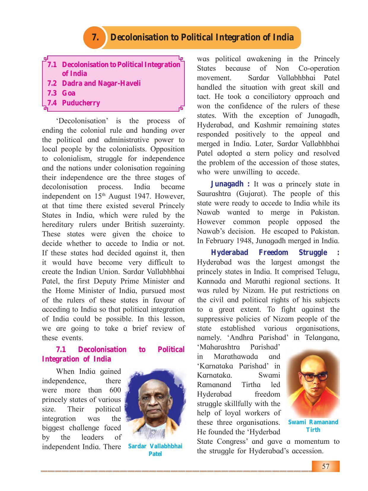 Maharashtra Board Class 12 History Textbook - Page 67