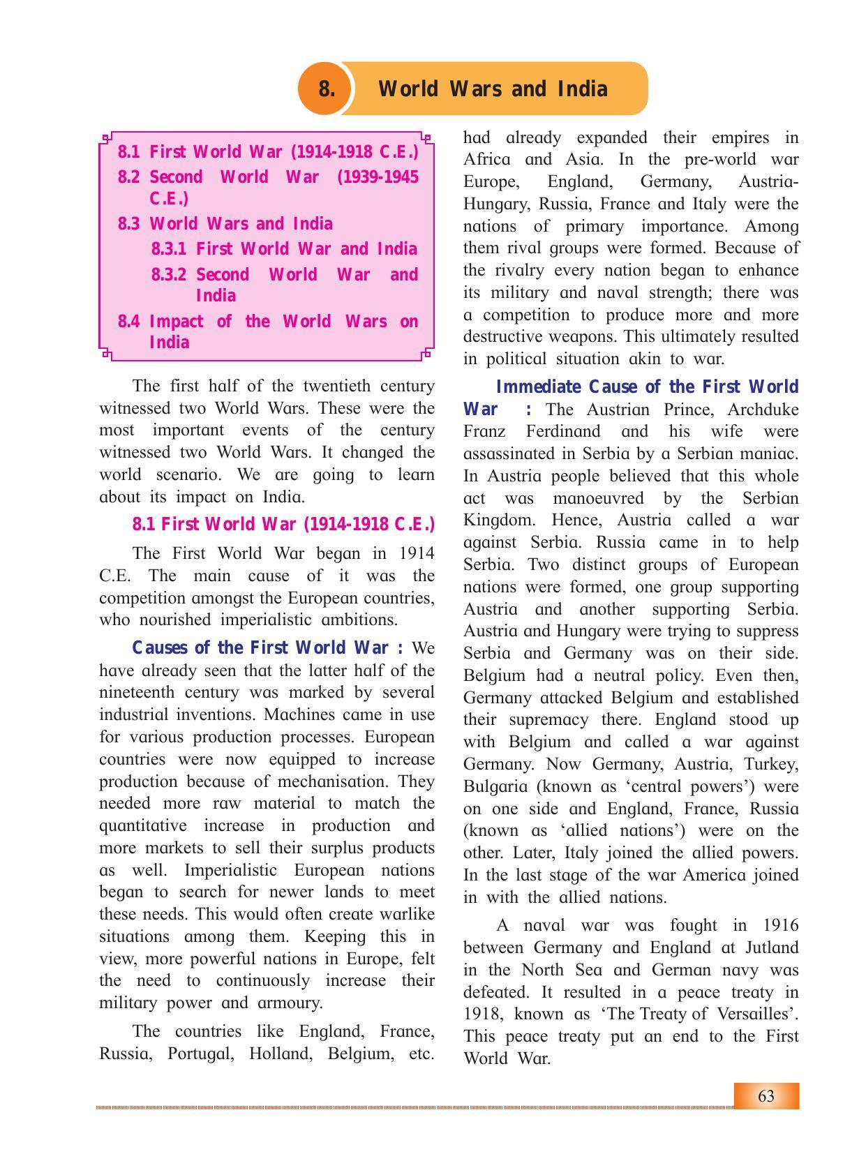 Maharashtra Board Class 12 History Textbook - Page 73