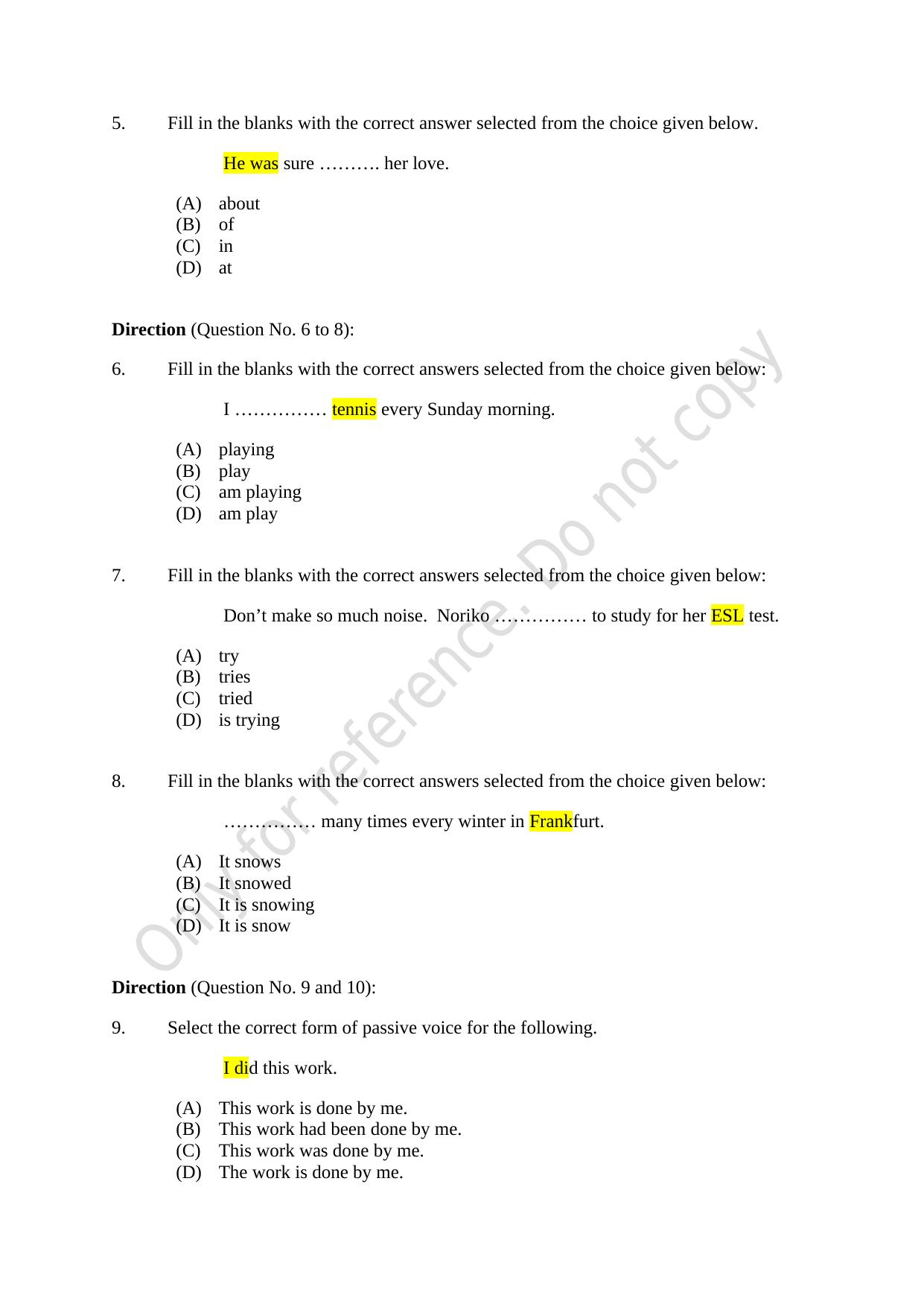 CUSAT CAT 2021 Lateral Entry To B.Tech Question Paper - Page 2