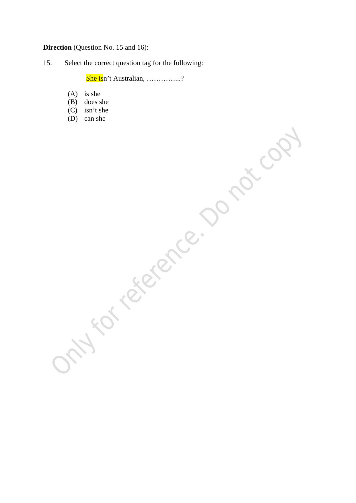 CUSAT CAT 2021 Lateral Entry To B.Tech Question Paper - Page 5