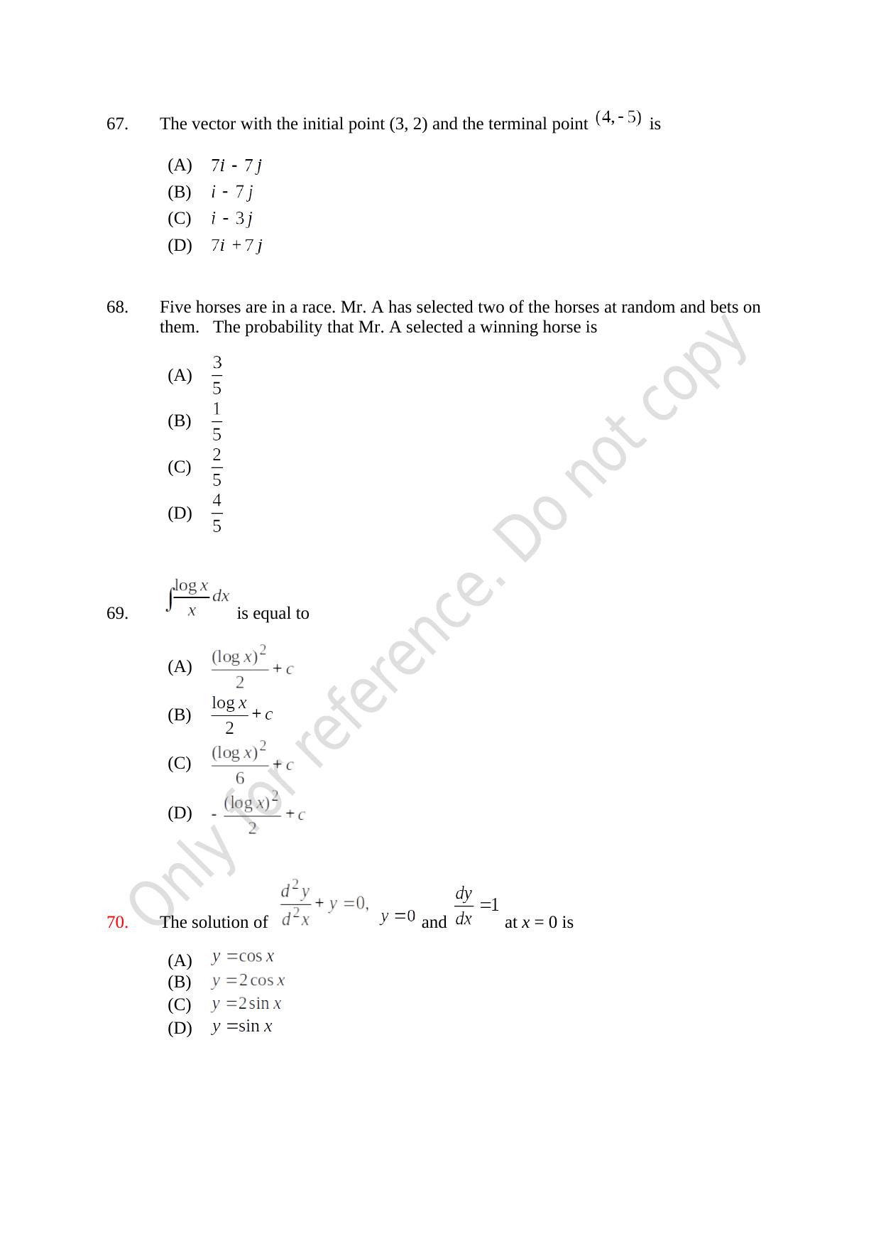 CUSAT CAT 2021 Lateral Entry To B.Tech Question Paper - Page 18