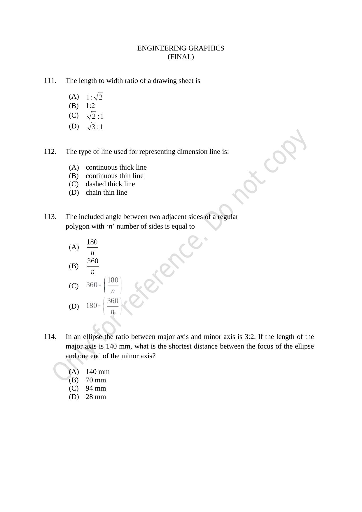 CUSAT CAT 2021 Lateral Entry To B.Tech Question Paper - Page 28